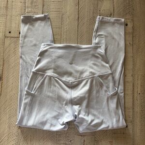 Lululemon light blue cropped leggings